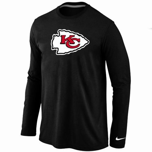 Nike Kansas City Chiefs Team Logo Long Sleeve NFL T-Shirt - Black